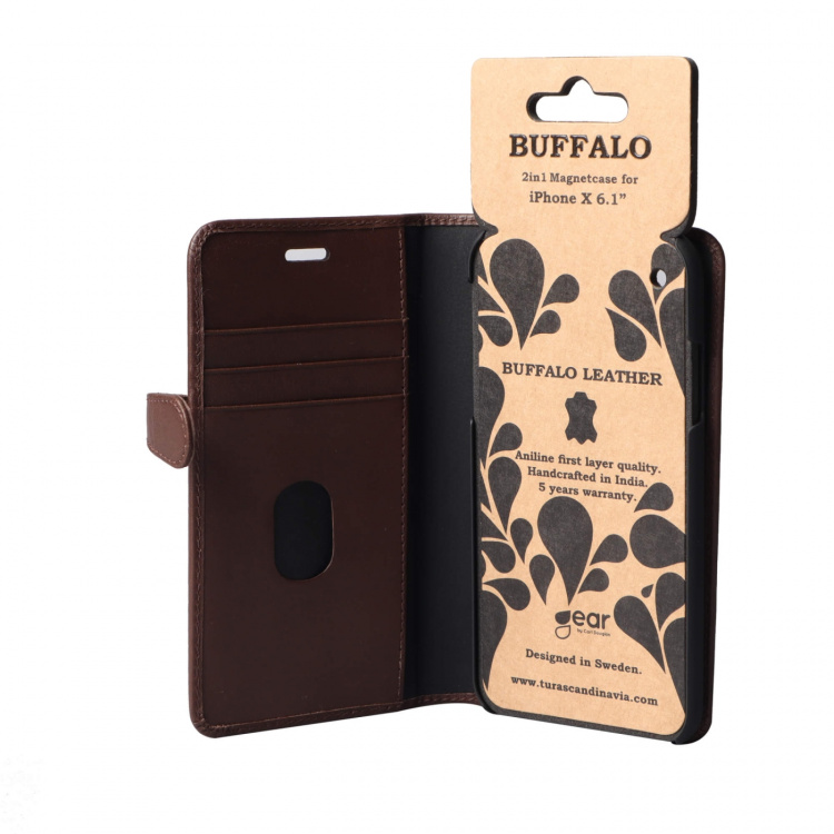 Buffalo Lommebokveske iPhone XR Brun Buffalo Lommebokveske iPhone XR Brun