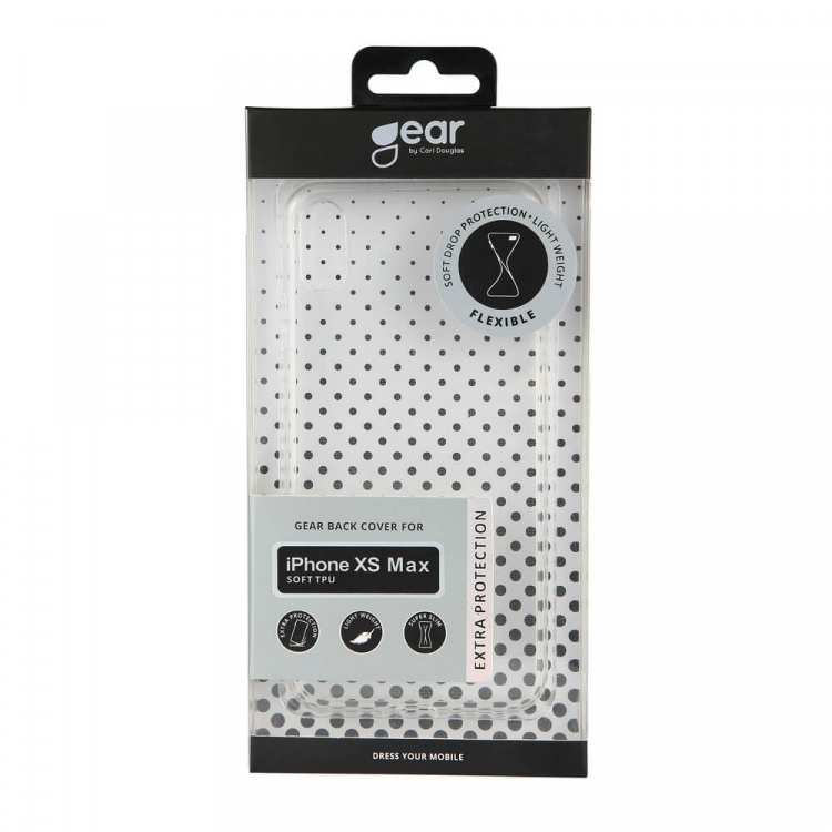 Gear Mobildeksel TPU Transparent - iPhone XS Max Gear Mobildeksel TPU Transparent - iPhone XS Max