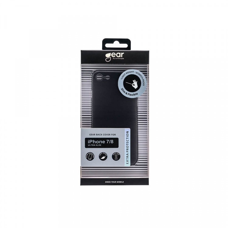 Gear Mobildeksel Ultraslim Svart - iPhone 7/8/SE