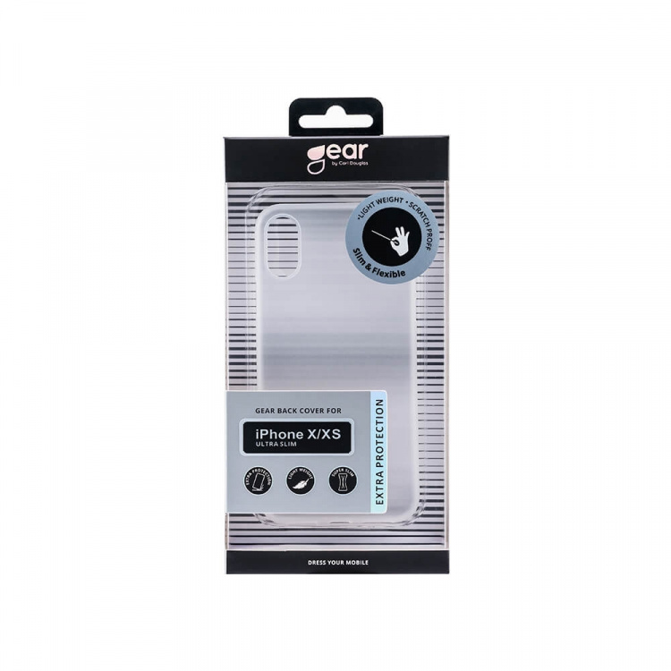 Gear Mobildeksel Ultraslim Hvit - iPhone X/XS