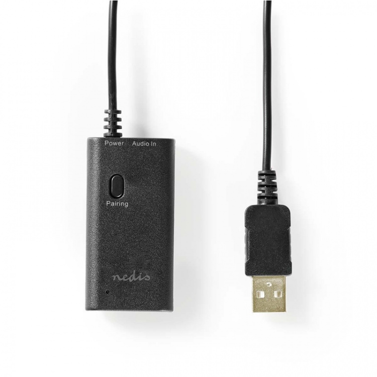 Nedis Bluetooth®-sender | Koblingsinngang: 1x 3.5 mm | AptX ™ Low latency / AptX™ / SBC | Opp til 2 enheter | Sort