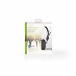 Nedis On-Ear hodetelefoner med kabel | 3.5 mm | Kabellengde: 1.20 m | Sort