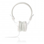 Nedis On-Ear hodetelefoner med kabel | 3.5 mm | Kabellengde: 1.20 m | Hvit