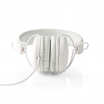 Nedis On-Ear hodetelefoner med kabel | 3.5 mm | Kabellengde: 1.20 m | Hvit