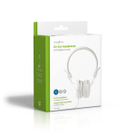 Nedis On-Ear hodetelefoner med kabel | 3.5 mm | Kabellengde: 1.20 m | Hvit
