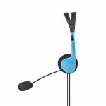 Nedis PC-hodesett | On-Ear | Stereo | 2x 3.5 mm | Fold-Away Mikrofon | Blå Nedis PC-hodesett | On-Ear | Stereo | 2x 3.5 mm | Fold-Away Mikrofon | Blå