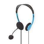 Nedis PC-hodesett | On-Ear | Stereo | 2x 3.5 mm | Fold-Away Mikrofon | Blå Nedis PC-hodesett | On-Ear | Stereo | 2x 3.5 mm | Fold-Away Mikrofon | Blå