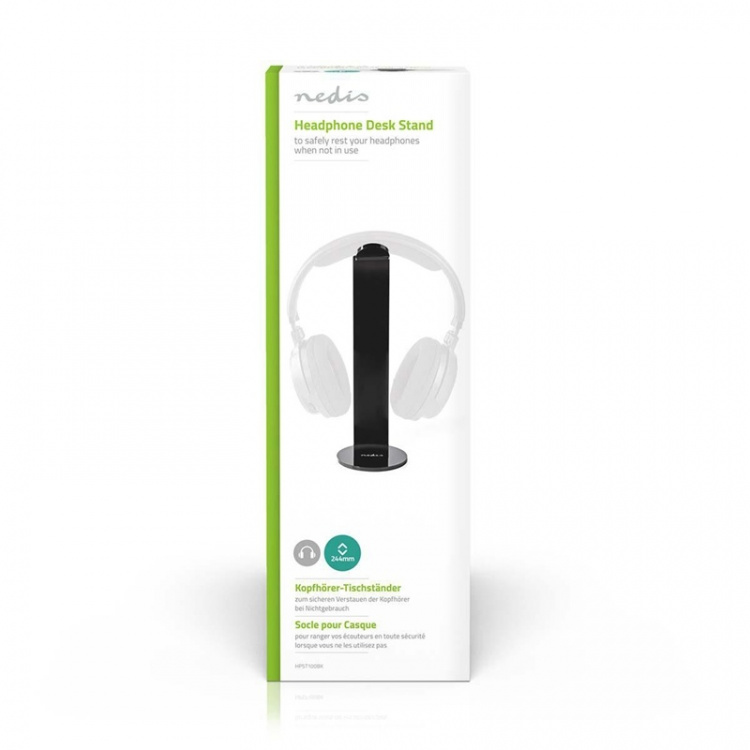 Hodetelefoner Stand | ABS | Sort