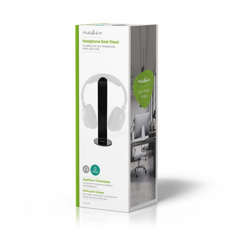 Hodetelefoner Stand | ABS | Sort