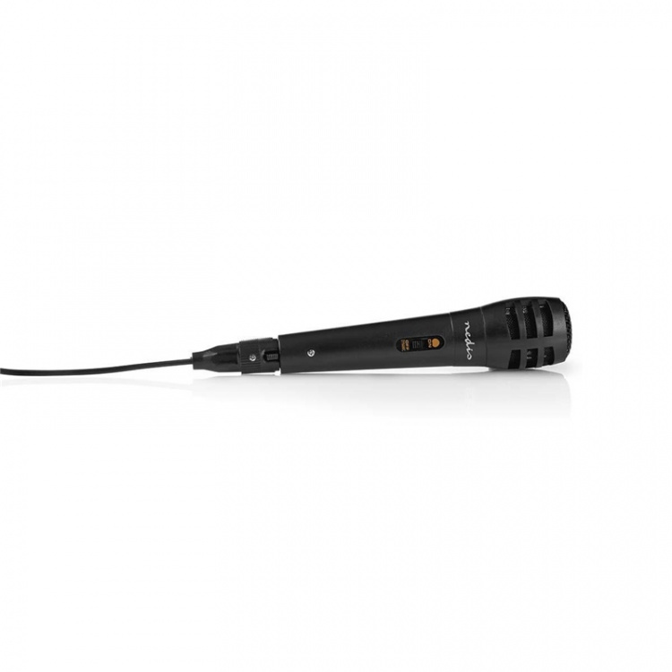 Nedis Wired mikrofon | Kardioid | Avtakbar kabel | 5.00 m | 80 Hz - 12 kHz | 600 Ohm | -75 dB | Av/på-bryter | Reiseveske inkludert | ABS / Aluminium | Sort Nedis Wired mikrofon | Kardioid | Avtakbar kabel | 5.00 m | 80 Hz - 12 kHz | 600 Ohm | -75 dB | Av/på-bryter | Reiseveske inkludert | ABS / Aluminium | Sort