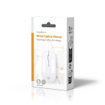 Nedis Mus | Wired | 1000 dpi | Antall knapper: 3 | Both Handed Nedis Mus | Wired | 1000 dpi | Antall knapper: 3 | Both Handed