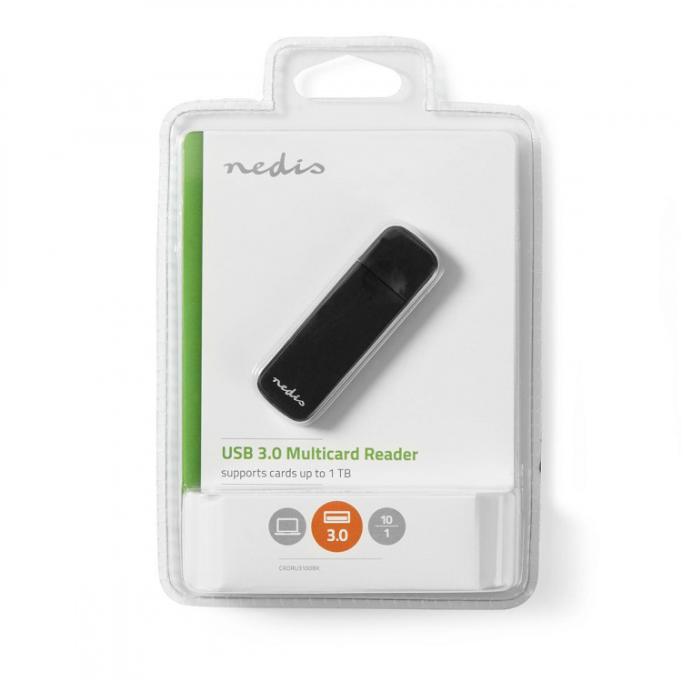 Nedis Kortleser | microSD (TF) / microSDHC (TF) / microSDXC (TF) / MMC / SD / SDHC / SDXC | USB 3.2 Gen1