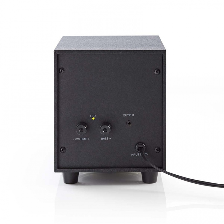 Nedis PC-høyttaler | 2.1 | 33 W | 3.5 mm Han | USB-Strøm | Volumkontroll