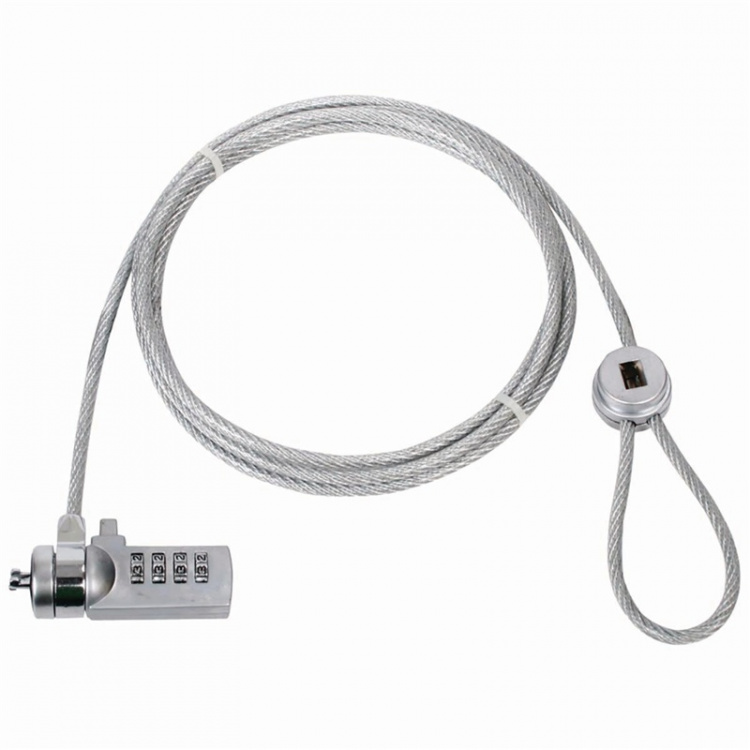 Nedis Notebook Lock | Lås type: Digit | 1.80 m | Sink Legering