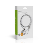 Nedis Notebook Lock | Lås type: Digit | 1.80 m | Sink Legering