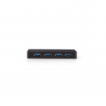 Nedis USB-hub | USB-A Male | 4x USB A Female | 4-Port port(s) | USB 3.2 Gen 1 | Nettstrøm drevet / USB-Strøm | 4x USB