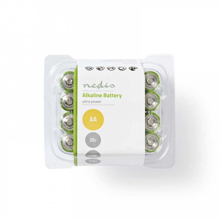 Nedis Alkaline Batteri AA | 1.5 V DC | 20-Pakke