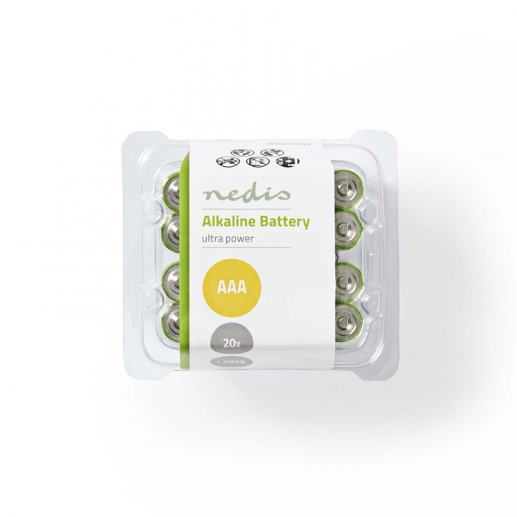 Nedis Alkaline Battery AAA | 1.5 V DC | 20-Pakke