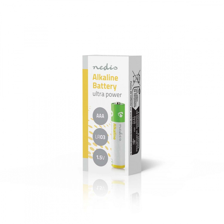 Nedis Alkaline Battery AAA | 1.5 V DC | 2-Pakke Nedis Alkaline Battery AAA | 1.5 V DC | 2-Pakke