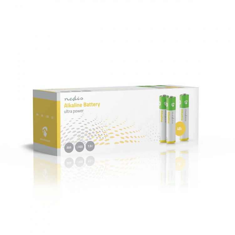 Nedis Alkaline Battery AAA | 1.5 V DC | 48-Pakke Nedis Alkaline Battery AAA | 1.5 V DC | 48-Pakke