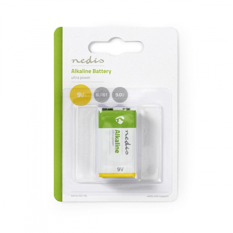 Nedis Alkalisk batteri 9V | 6LR61 | 1-Pakke