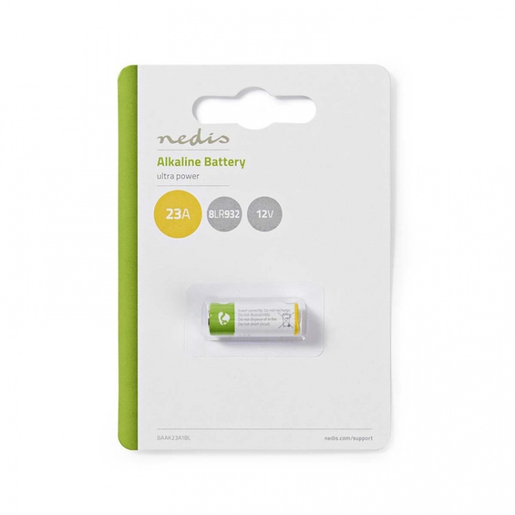 Nedis Alkalisk batteri 23A | 12 V DC | 8LR932 | 1-Pakke Nedis Alkalisk batteri 23A | 12 V DC | 8LR932 | 1-Pakke