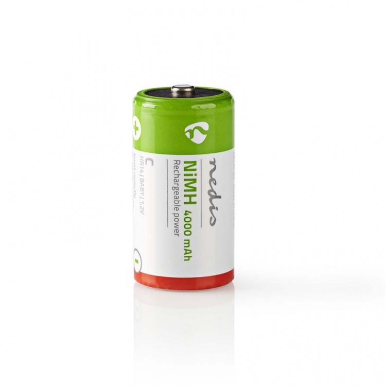 Nedis Oppladbare batteri C | 1.2 V DC | 4000 mAh | Forhånds ladet | 2-Pakke | HR14