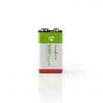 Nedis Oppladbare batteri E-blokk | 8.4 V DC | 250 mAh | Forhånds ladet | 1-Pakke | 6LR61 Nedis Oppladbare batteri E-blokk | 8.4 V DC | 250 mAh | Forhånds ladet | 1-Pakke | 6LR61
