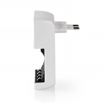 Nedis NiMH batterilader AA / AAA | 1.2 V DC | Trickle lader | Euro / Type C (CEE 7/16) | Energitype for batteri: AA / AAA | Hvit / Sort Nedis NiMH batterilader AA / AAA | 1.2 V DC | Trickle lader | Euro / Type C (CEE 7/16) | Energitype for batteri: AA / AAA | Hvit / Sort
