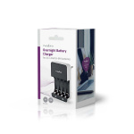 Nedis NiMH batterilader AA / AAA | 1.2 V DC | Trickle lader | Euro / Type C (CEE 7/16) | Energitype for batteri: AA / AAA | Hvit / Sort Nedis NiMH batterilader AA / AAA | 1.2 V DC | Trickle lader | Euro / Type C (CEE 7/16) | Energitype for batteri: AA / AAA | Hvit / Sort