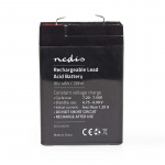 Nedis Oppladbart blybatteri | Lead-Acid | Oppladningsbar | 6 V | 4000 mAh