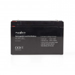 Nedis Oppladbart blybatteri | Lead-Acid | Oppladningsbar | 6 V | 10000 mAh