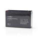 Nedis Oppladbart blybatteri | Lead-Acid | Oppladningsbar | 6 V | 10000 mAh