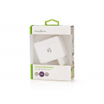 Nedis vegg lader | 24 W | Hurtigladefunksjon | 4x 2.4 A | Antall utganger: 4 | 4x USB-A | Ingen Kabel Inkludert | Single Voltage Output | Hvit