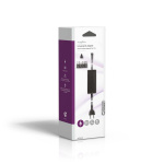Nedis Universal AC strømadapter | 36 W | 5 - 15 V DC | 3.60 m | 2.4 A - 3.0 A A | 6 plug(s) | Sort