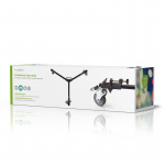 Nedis tripod Dolly | Maksimal lastekapasitet: 20.0 kg | Tripod diameter område: 29.0 mm | Reiseveske inkludert | Benlås | Aluminium | Sort