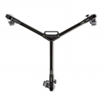Nedis tripod Dolly | Maksimal lastekapasitet: 20.0 kg | Tripod diameter område: 29.0 mm | Reiseveske inkludert | Benlås | Aluminium | Sort