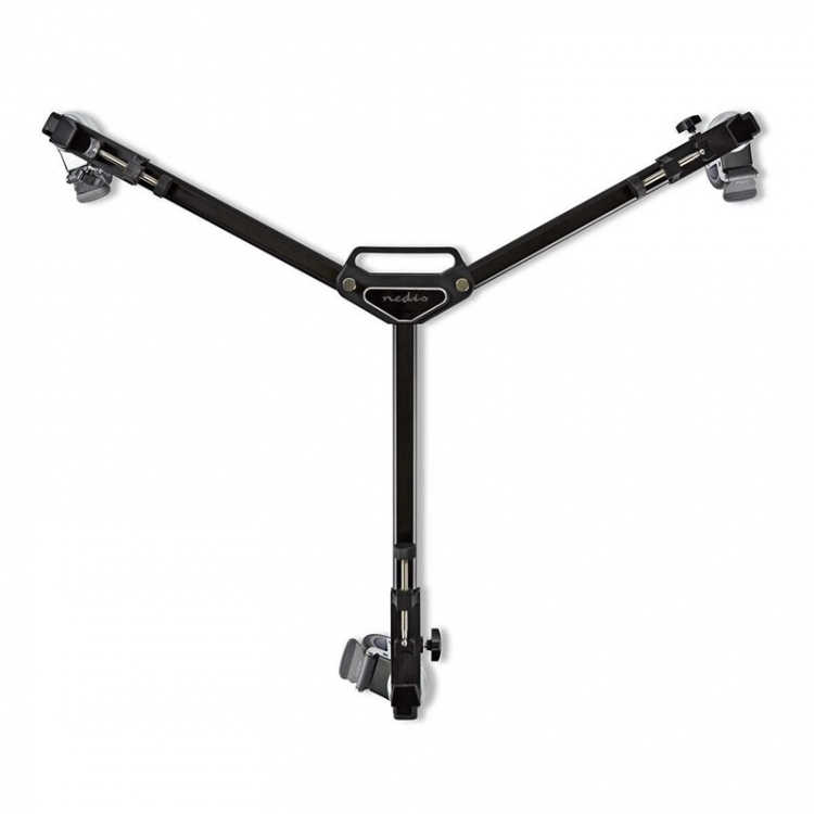 Nedis tripod Dolly | Maksimal lastekapasitet: 20.0 kg | Tripod diameter område: 29.0 mm | Reiseveske inkludert | Benlås | Aluminium | Sort