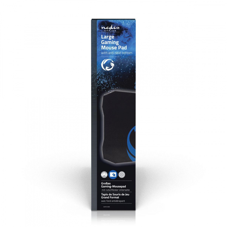 Nedis Gaming musematte | Gummi / Mikrofiber | Sort