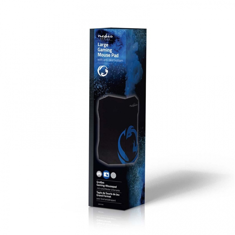 Nedis Gaming musematte | Gummi / Mikrofiber | Sort