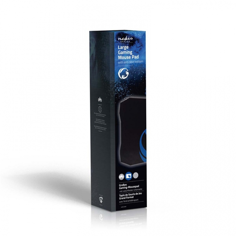 Nedis Gaming musematte | Gummi / Mikrofiber | Sort