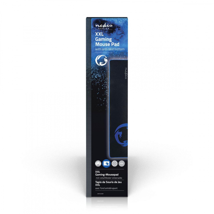 Nedis Gaming musematte | Gummi / Mikrofiber | Sort