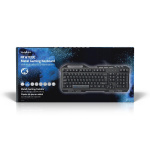 Nedis Wired Gaming Keyboard | USB 2.0 | Membrantaster | LED | US International | USA Layout | USB-Strøm | Strømkabel lengde: 1.50 m | Gaming