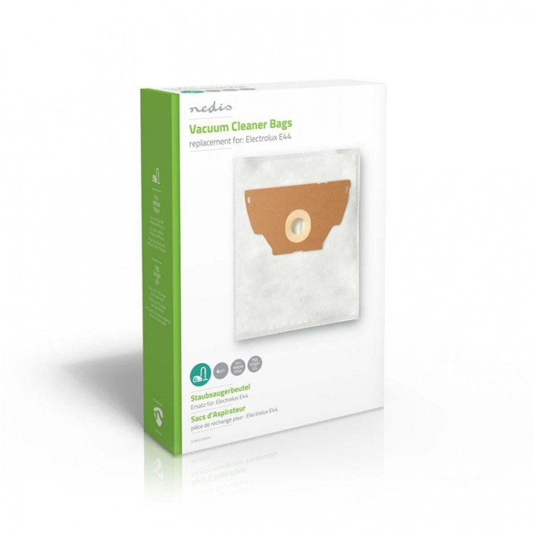 Nedis Støvsugepose- | 4 stk. | Syntetisk | Mest solgt for: Electrolux | Hvit