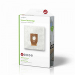 Nedis Støvsugepose- | 4 stk. | Syntetisk | Mest solgt for: Philips | Hvit