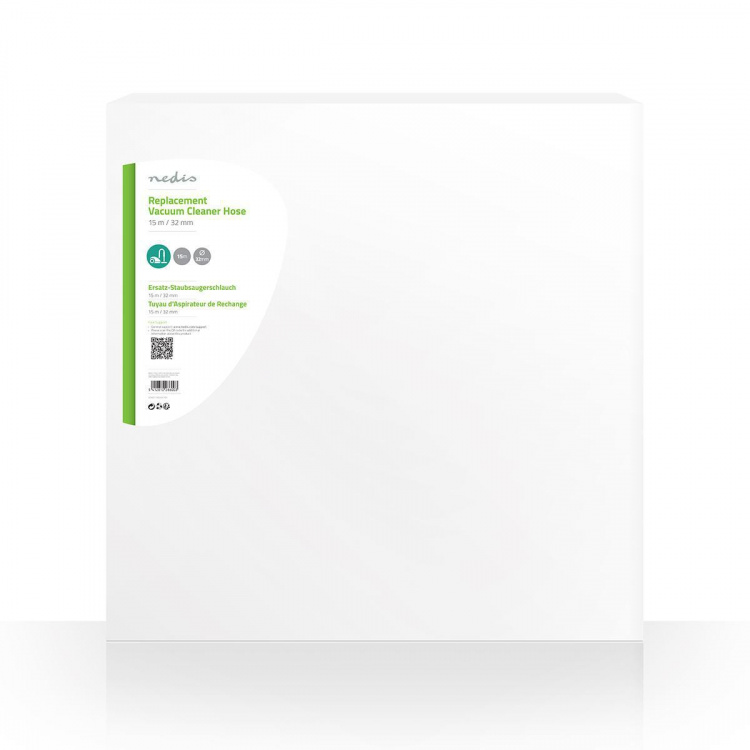 Nedis Støvsuger Hose | Erstatning for: Universell | 32 mm | 15.0 m | Plast | Sort