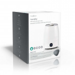 Nedis Luftfukter | 110 W | With Cool and Warm Mist | 5.5 l | Hygrometer | Timer | Egnet for plass opptil: 50 m² | Grå / Hvit Nedis Luftfukter | 110 W | With Cool and Warm Mist | 5.5 l | Hygrometer | Timer | Egnet for plass opptil: 50 m² | Grå / Hvit