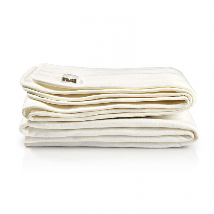 Nedis Elektrisk Teppe | Underblanket | 2 Personer | 160 x 140 cm | 3 Varmeinnstillinger | Vaskbar | Overopphetings vern | Polyester
