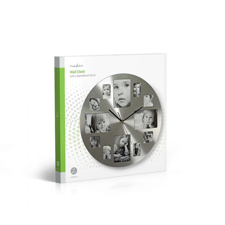 Nedis Veggur | Diameter: 400 mm | Metall | Sølv