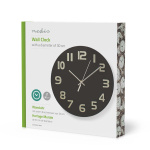 Nedis Veggur | Diameter: 300 mm | Glass | Sort